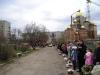 Освячення паски біля Церкви всіх святих українського народу